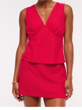 Abercrombie Linen Skort